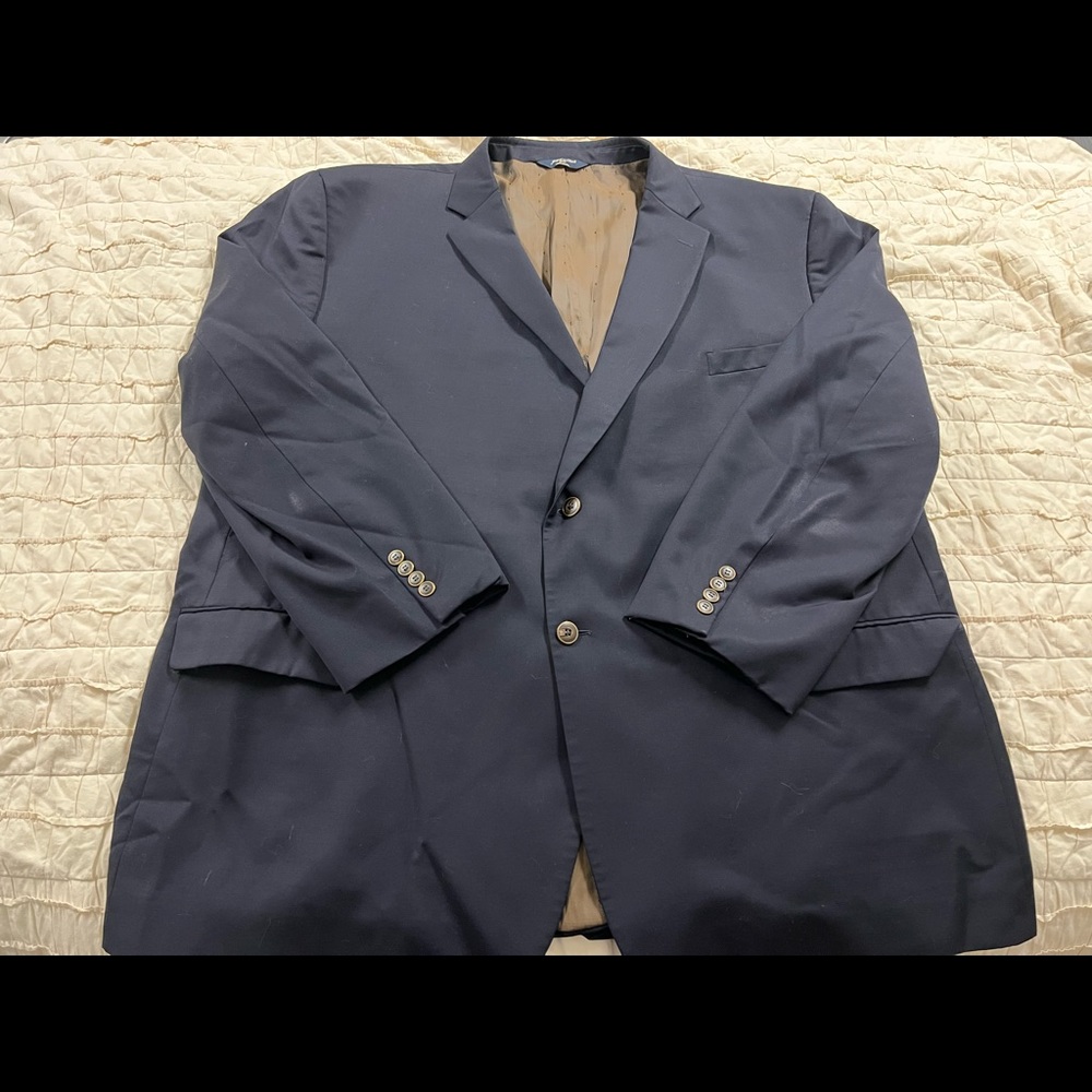 Big 'n Tall Men's Joseph & Feiss 100% Wool Dress Blazer 60L Gently Used